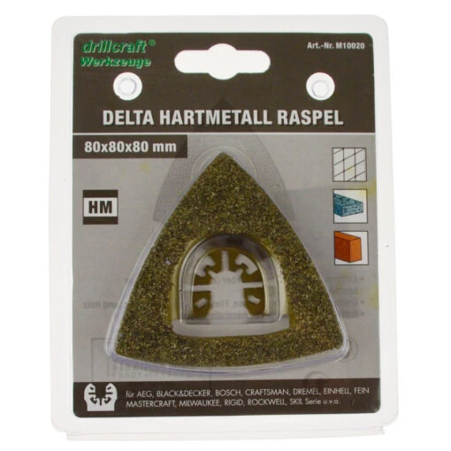 Drillcraft Delta Hartmetall Raspel 80mm -Werkzeug Verkauf