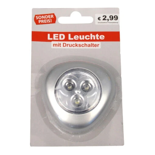 LED-Leuchte 65 X 65 X 25 Mm Silber Mit 3 LED -Werkzeug Verkauf