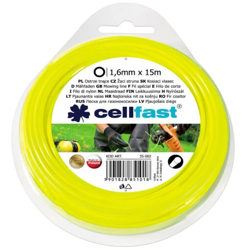 Cellfast Trimmerersatzfaden 1,6 Mm X 15 M Rund Aus Nylon -Werkzeug Verkauf