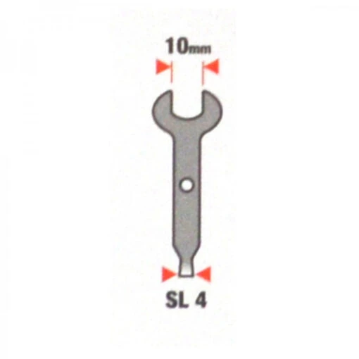 Mehrzweckschlüssel 10mm SL4 Für Minischleifer Feinmechaniker Gabelschlüssel -Werkzeug Verkauf