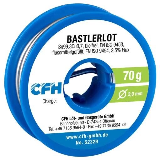 CFH Bastlerlot BL 329 70 G, Flussmittelgefüllt Für Allgemeine Lötarbeiten -Werkzeug Verkauf