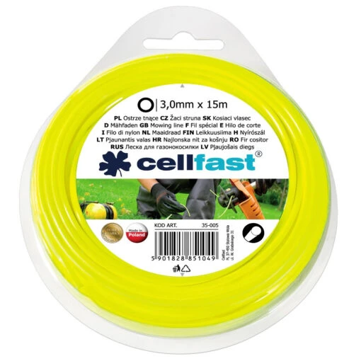 Cellfast Trimmerersatzfaden 3,0 Mm X 15 M Rund Aus Nylon -Werkzeug Verkauf