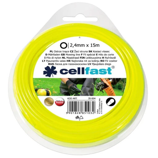 Cellfast Trimmerersatzfaden 2,4 Mm X 15 M Rund Aus Nylon -Werkzeug Verkauf